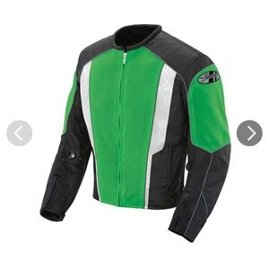 Joe Rocket Phoenix 5.0 green and Black Motorcycle Jacket Size XL